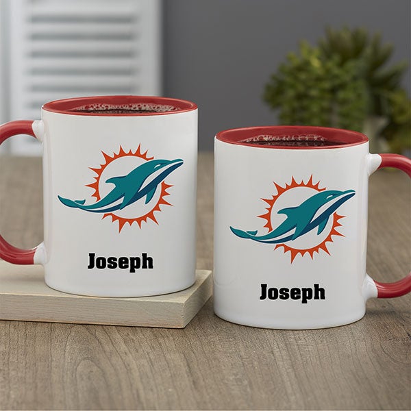 NFL Miami Dolphins Personalized Coffee Mugs - 32952