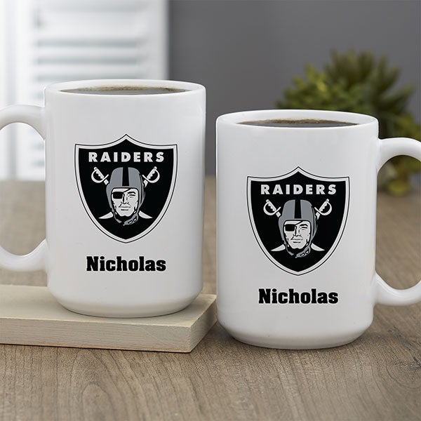 Official Oakland Las Vegas Raiders Black Coffee NFL 3D Sports Cup Mug