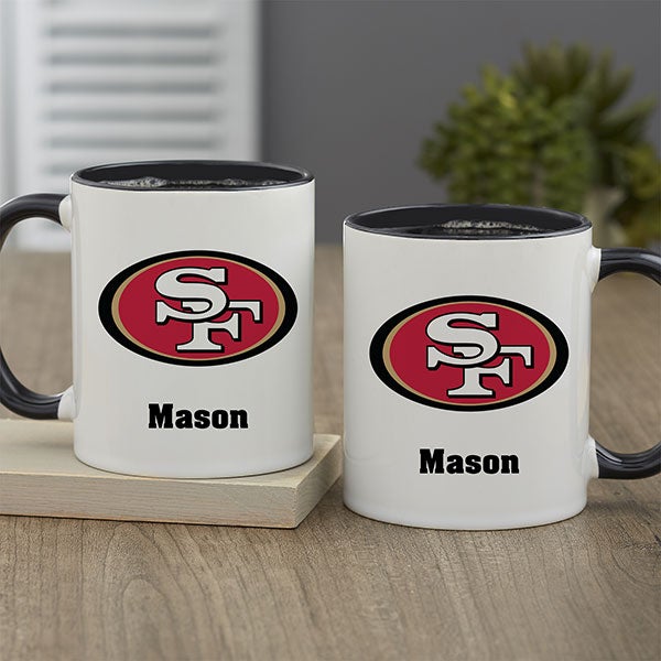 NFL San Francisco 49ers Personalized Coffee Mug 11oz Black