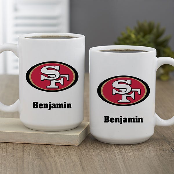 NFL San Francisco 49ers Personalized Coffee Mug 15oz White