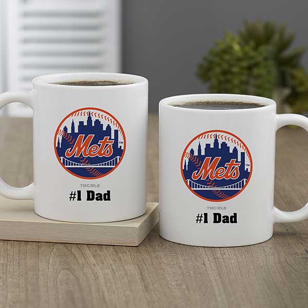 MLB New York Mets Personalized Coffee Mug 11 oz.- White