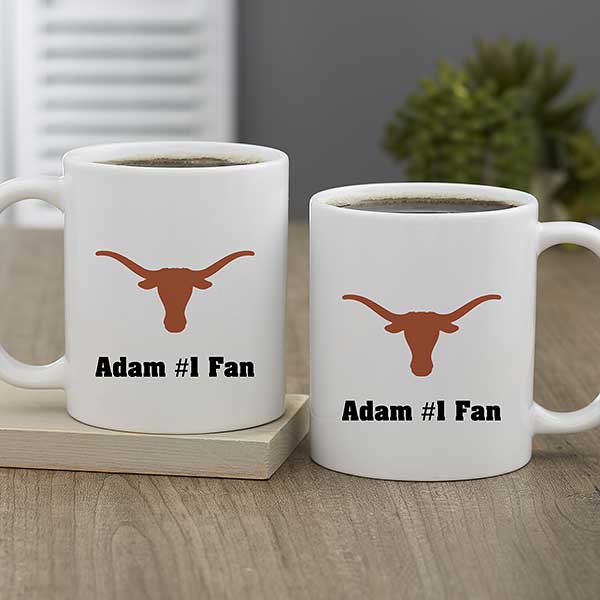 NCAA Texas Longhorns Personalized Coffee Mugs - 33009