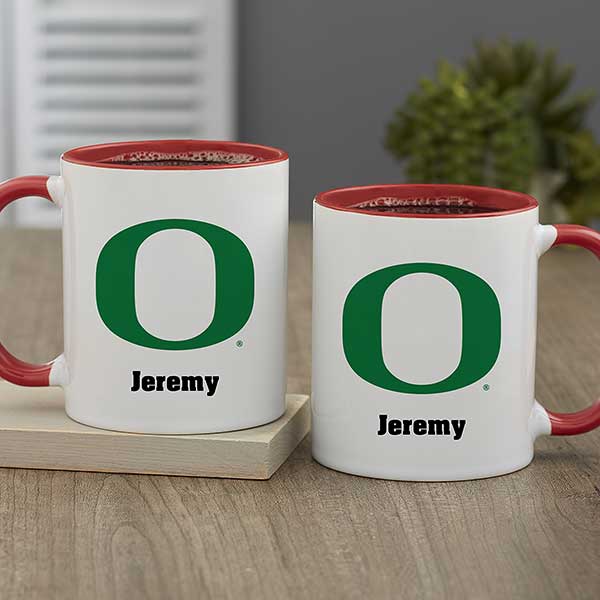 NCAA Oregon Ducks Personalized Coffee Mugs - 33019