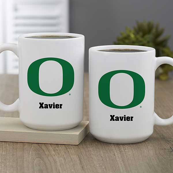 NCAA Oregon Ducks Personalized Coffee Mugs - 33019