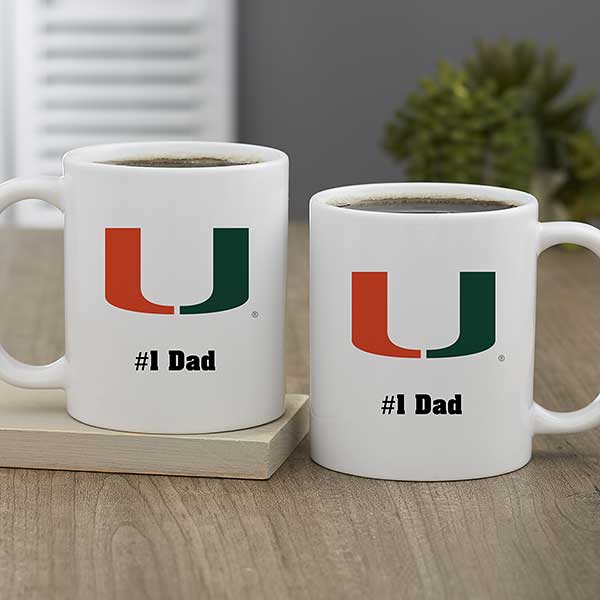 NCAA Miami Hurricanes Personalized Coffee Mugs - 33030