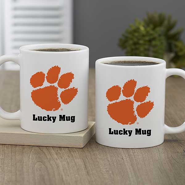 NCAA Clemson Tigers Polka Dot Travel Mug 