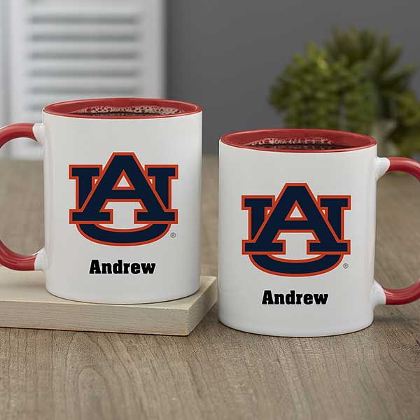 NCAA Auburn Tigers Personalized Coffee Mug 11oz Red