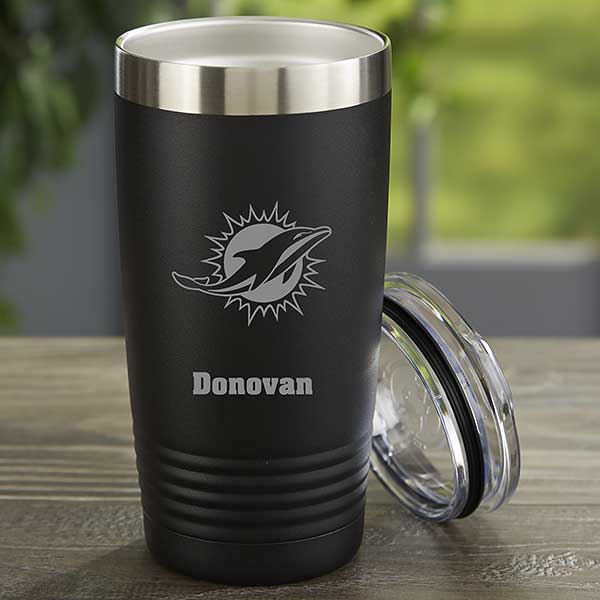 NFL Miami Dolphins Personalized Stainless Steel Tumblers - 33076