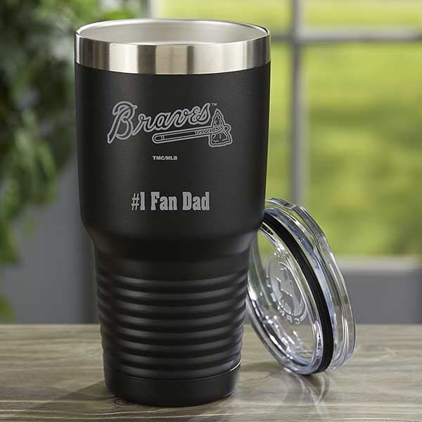 MLB Atlanta Braves Personalized Stainless Steel Tumbler  - 33092