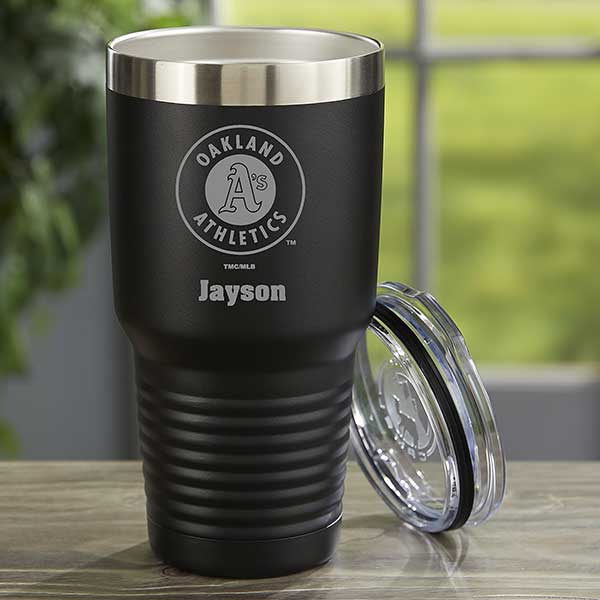 MLB Oakland Athletics Personalized Stainless Steel Tumbler  - 33109
