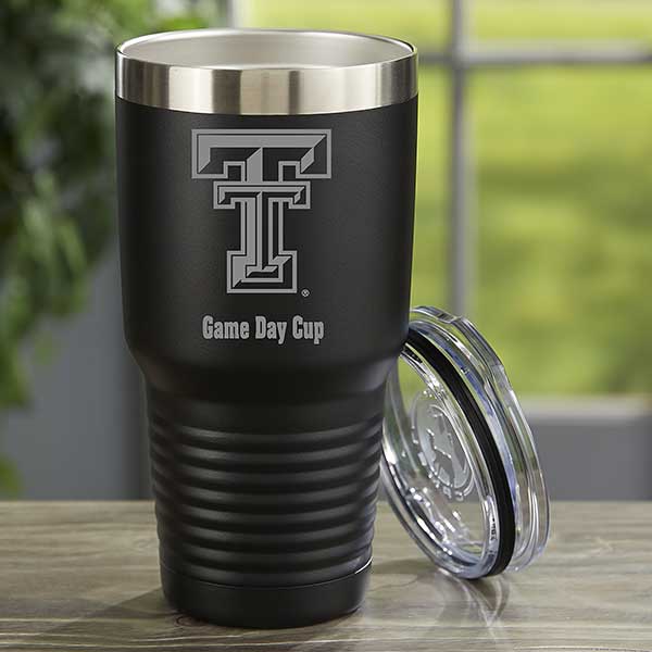 NCAA Texas Tech Red Raiders Personalized Stainless Steel Tumblers - 33128