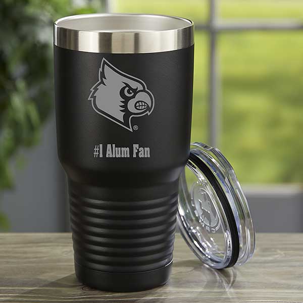 NCAA Louisville Cardinals Personalized Stainless Steel Tumblers - 33151