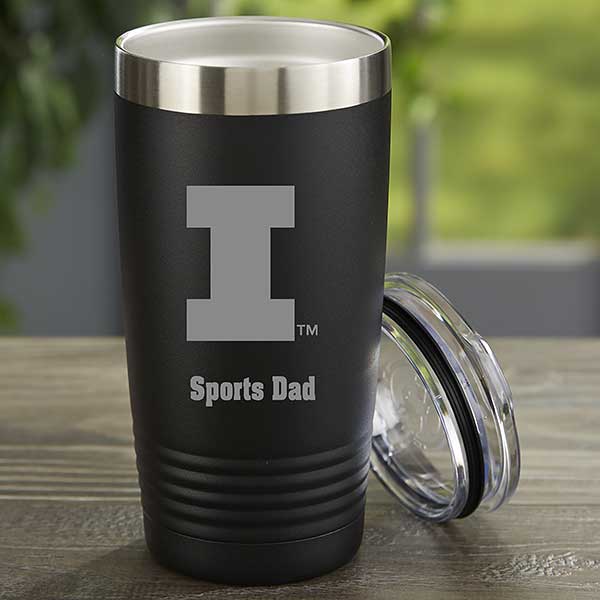 NCAA Illinois Fighting Illini Personalized Stainless Steel Tumblers - 33153