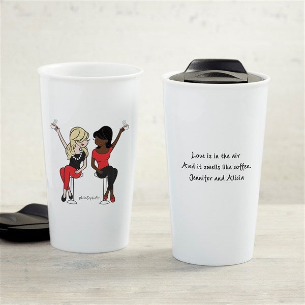 Best Friends philoSophie's Personalized Ceramic Travel Mug - 33175