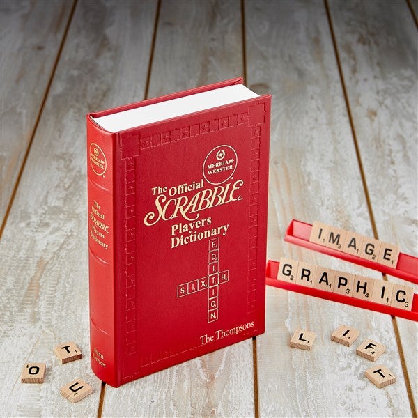 Personalized Leather Scrabble Dictionary - 33234D