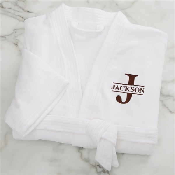 CHILD'S HOODED ROBE embroidered with a KARATE design and Personalised Name 