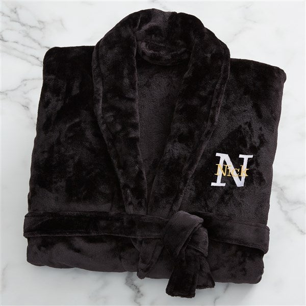 Playful Name Embroidered Fleece Robes - 33288