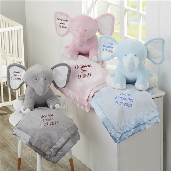 Blanket Toy Set - Pink Elephant