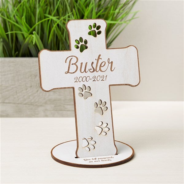 Pet Memorial Personalized Tabletop Cross  - 33316