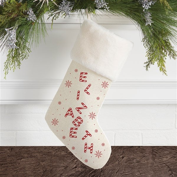 Candy Cane Lane Personalized Christmas Stockings - 33318