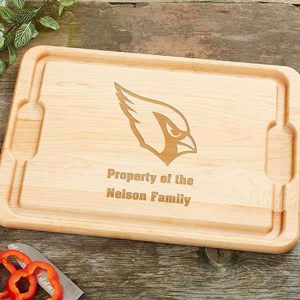 NFL Arizona Cardinals Personalized Maple Cutting Boards - 33344