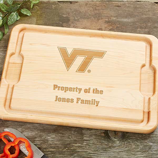NCAA Virginia Tech Hokies Personalized Maple Cutting Boards - 33348