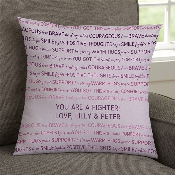 Words of Encouragement Personalized Throw Pillows - 33354