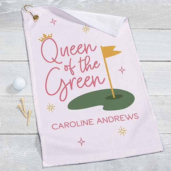 Queen of the Green Personalized Golf Towel - 33357