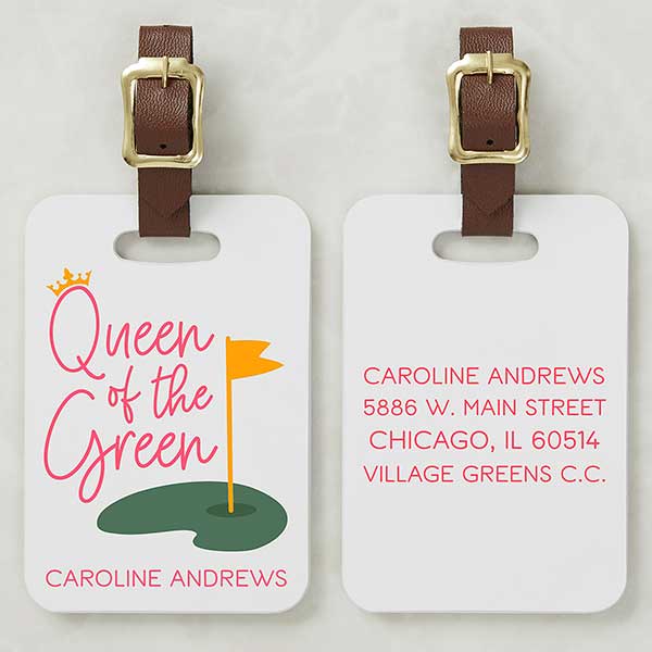 Queen of the Green Personalized Golf Bag Tag - 33359