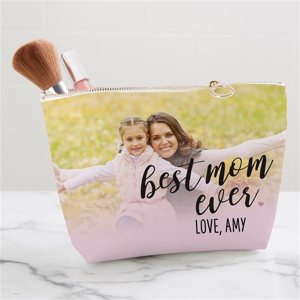 Best Mom Ever Personalized Photo Makeup Bag - 33379
