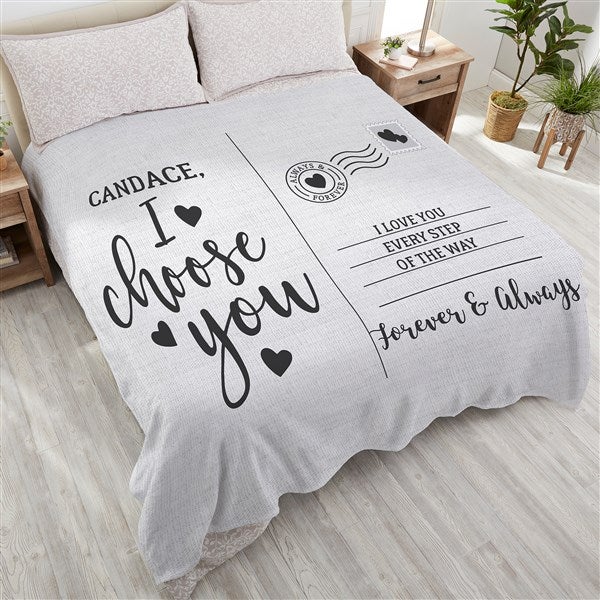 I Choose You Personalized Blankets - 33381