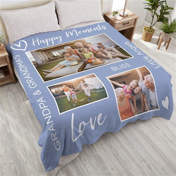 Photo Gallery For Grandparents Personalized Blankets - 33386