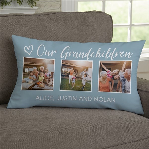 Photo Gallery For Grandparents Personalized Throw Pillows - 33387