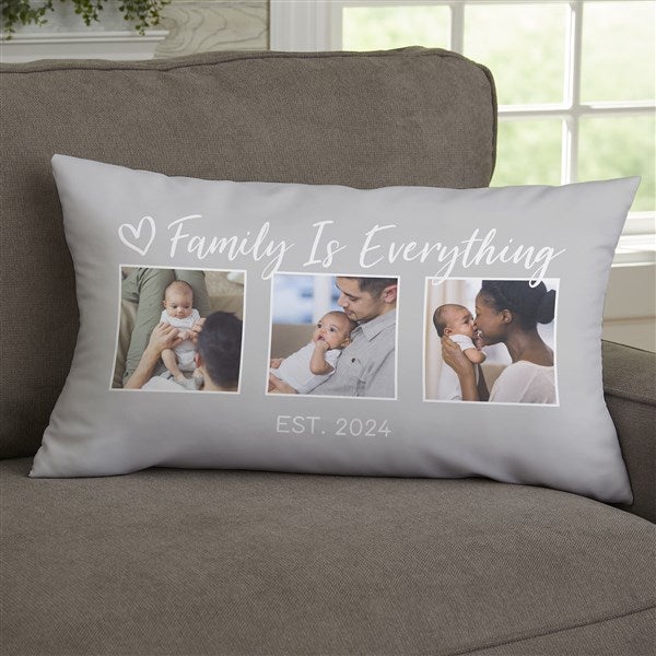 Baby Photo Collage Personalized Throw Pillows - 33390