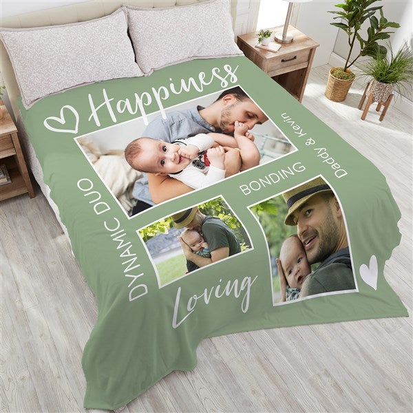 Baby Photo Collage Personalized Photo 90x108 Plush Fleece Blanket