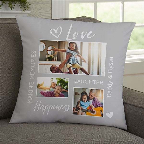 Photo Collage For Him Personalized Photo Throw Pillows - 33393