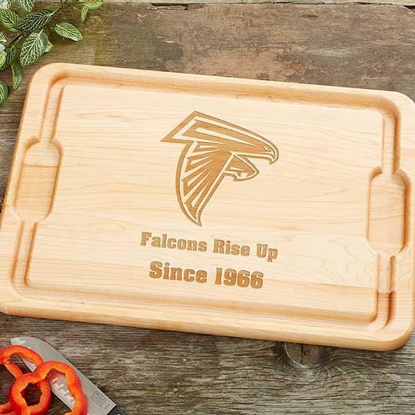 NFL Atlanta Falcons Personalized Maple Cutting Boards - 33399