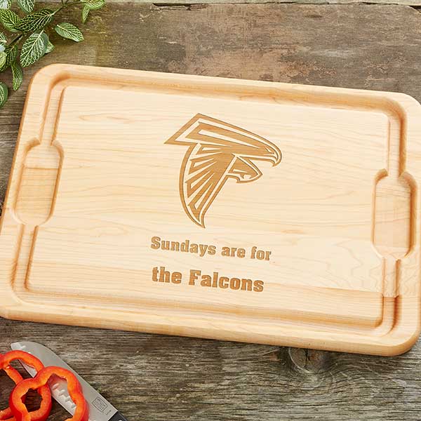 NFL Atlanta Falcons Personalized Maple Cutting Boards - 33399