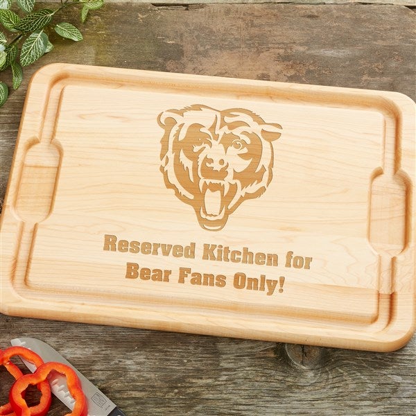 NFL Chicago Bears Personalized Maple Cutting Boards - 33403