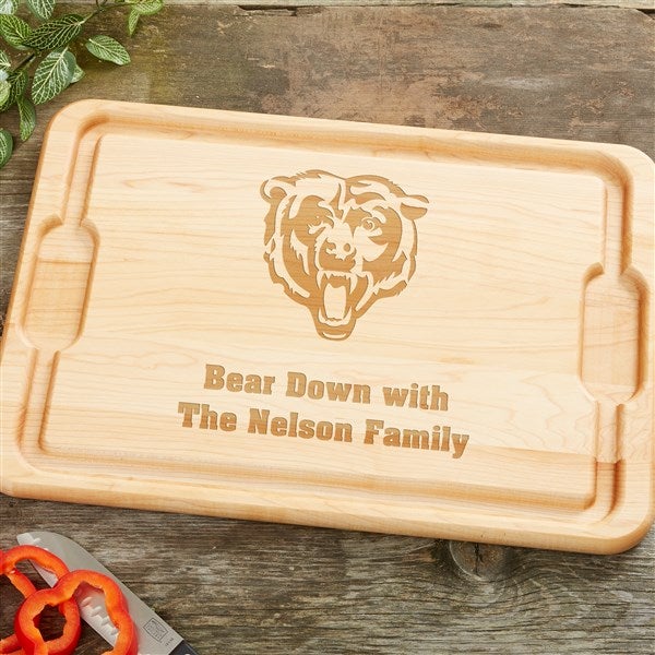 NFL Chicago Bears Personalized Maple Cutting Boards - 33403