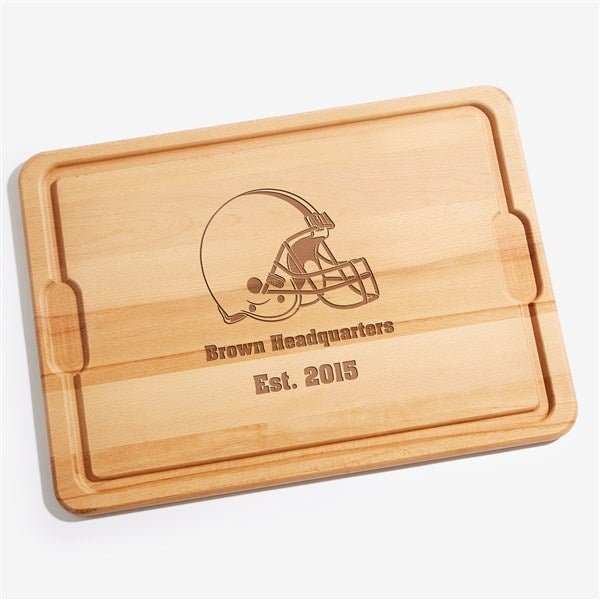 NFL Cleveland Browns Personalized Maple Cutting Boards - 33405