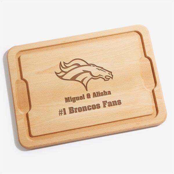 NFL Denver Broncos Personalized Maple Cutting Boards - 33407