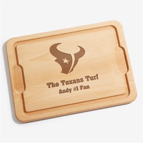 NFL Houston Texans Personalized Maple Cutting Boards - 33410
