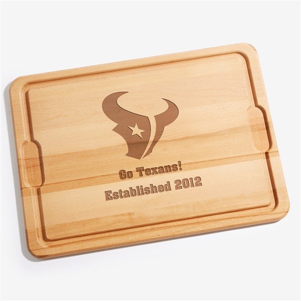NFL Houston Texans Personalized Maple Cutting Boards - 33410