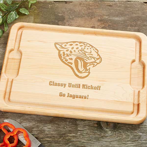 NFL Jacksonville Jaguars Personalized Maple Cutting Boards - 33412