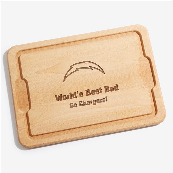 NFL Los Angeles Chargers Personalized Maple Cutting Boards - 33414