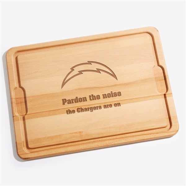 NFL Los Angeles Chargers Personalized Maple Cutting Boards - 33414