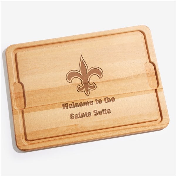 NFL New Orleans Saints Personalized Maple Cutting Boards - 33419