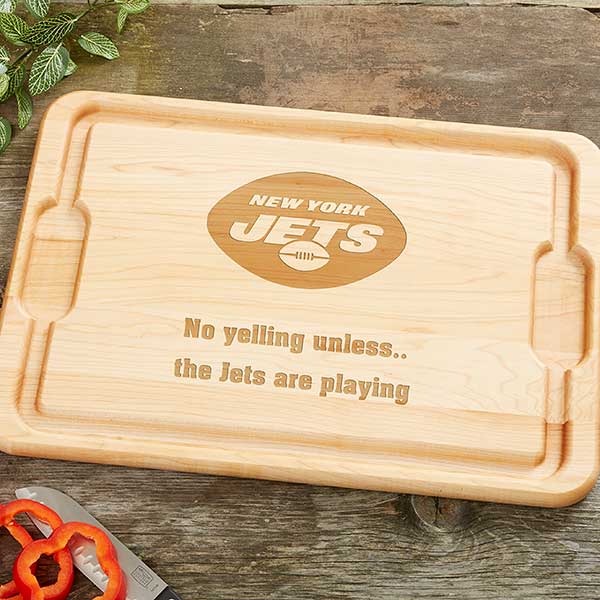 NFL New York Jets Personalized Maple Cutting Boards - 33421