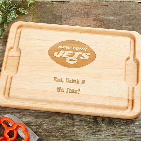 NFL New York Jets Personalized Maple Cutting Boards - 33421